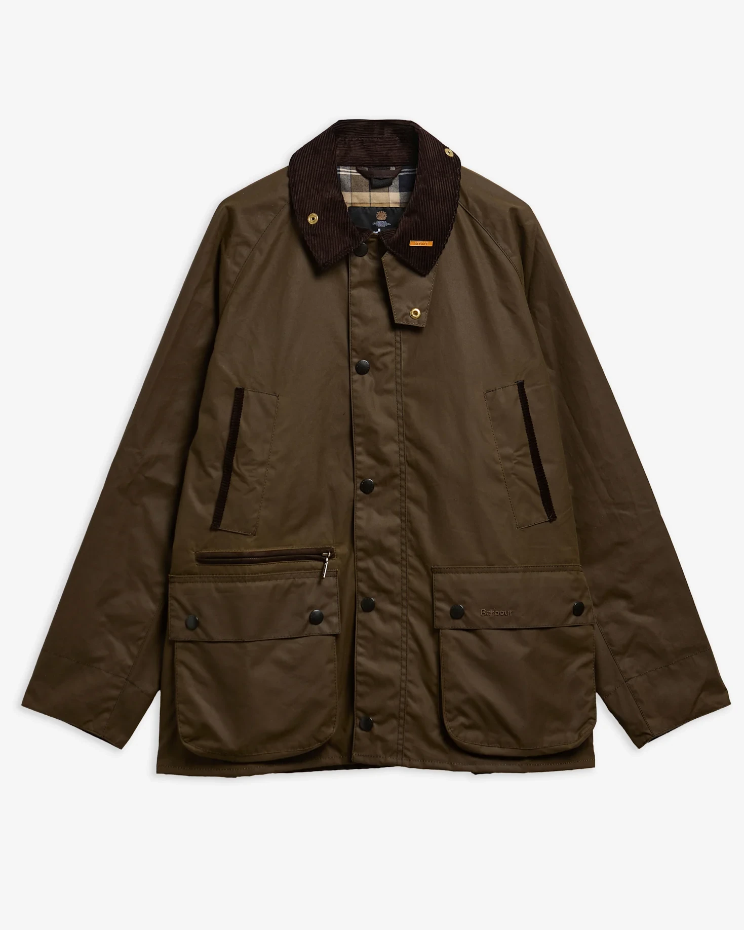 Icons Bedale Waxed Jacket — Brown · official Barbour photograph