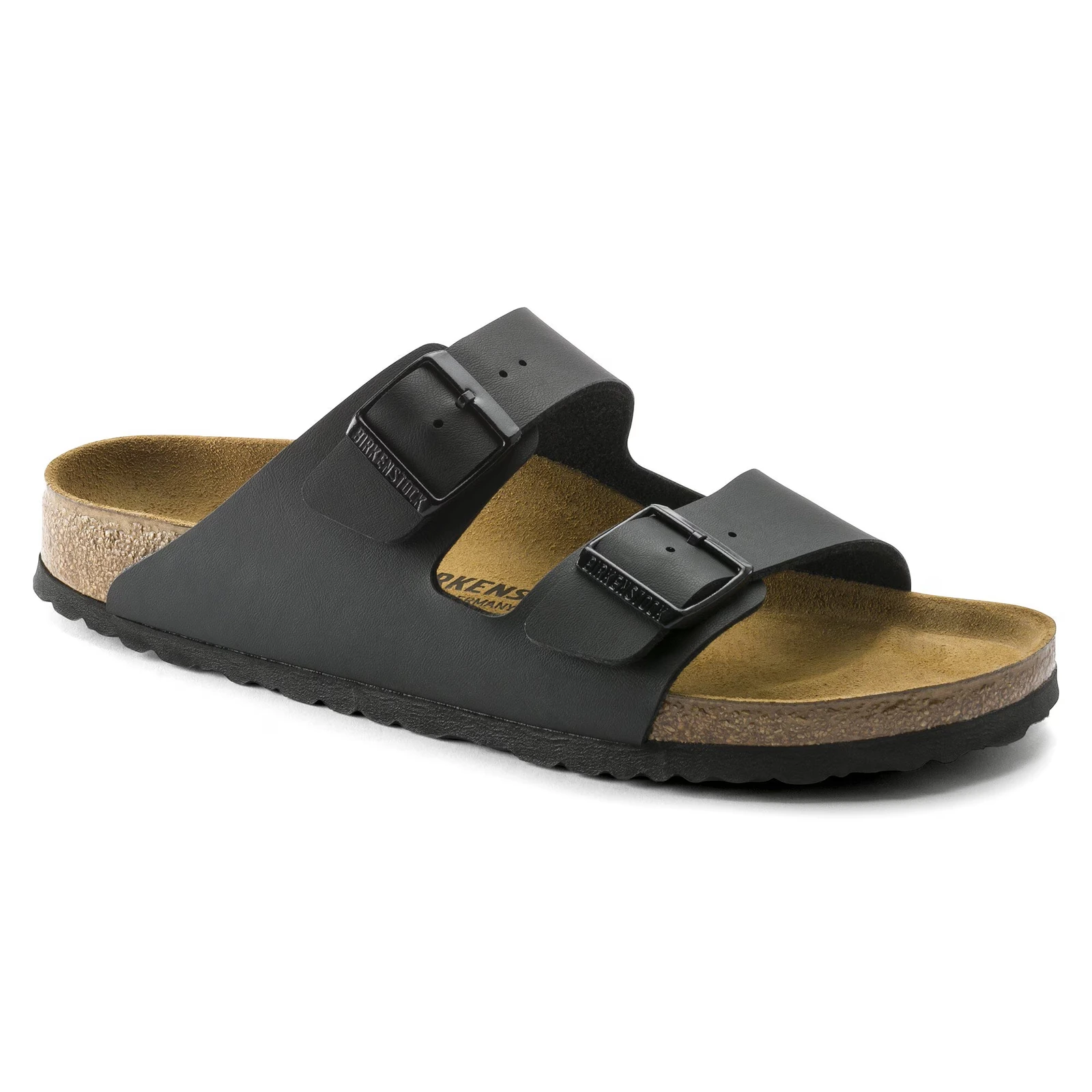 Arizona Birko-Flor — Black · official Birkenstock photograph