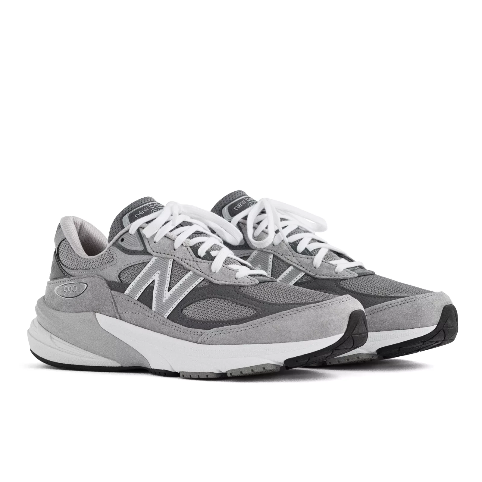 Made in USA 990v6 — Grey / White · official New Balance photograph
