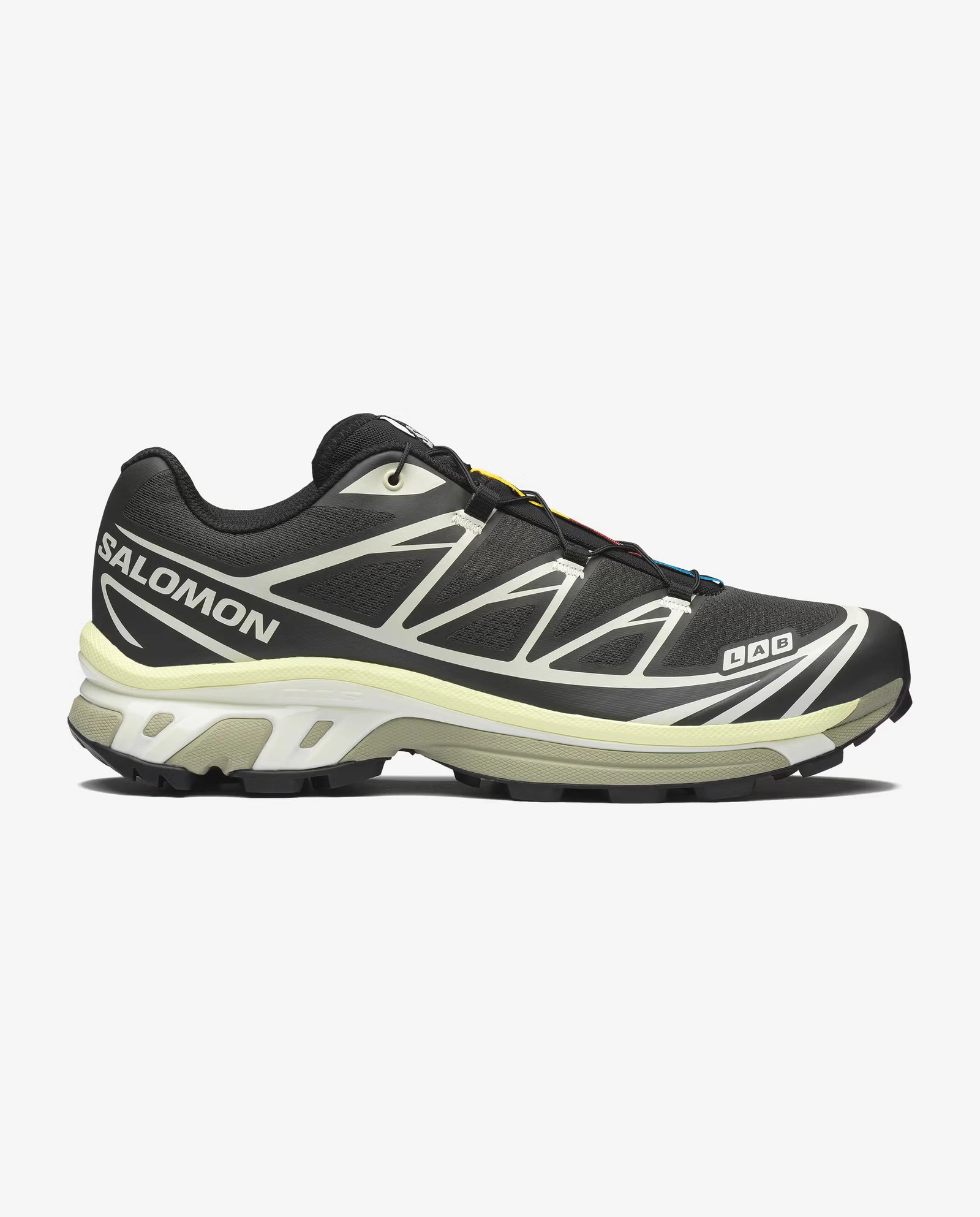 XT-6 — Peat / Icicle / Lime Cream · official Salomon photograph