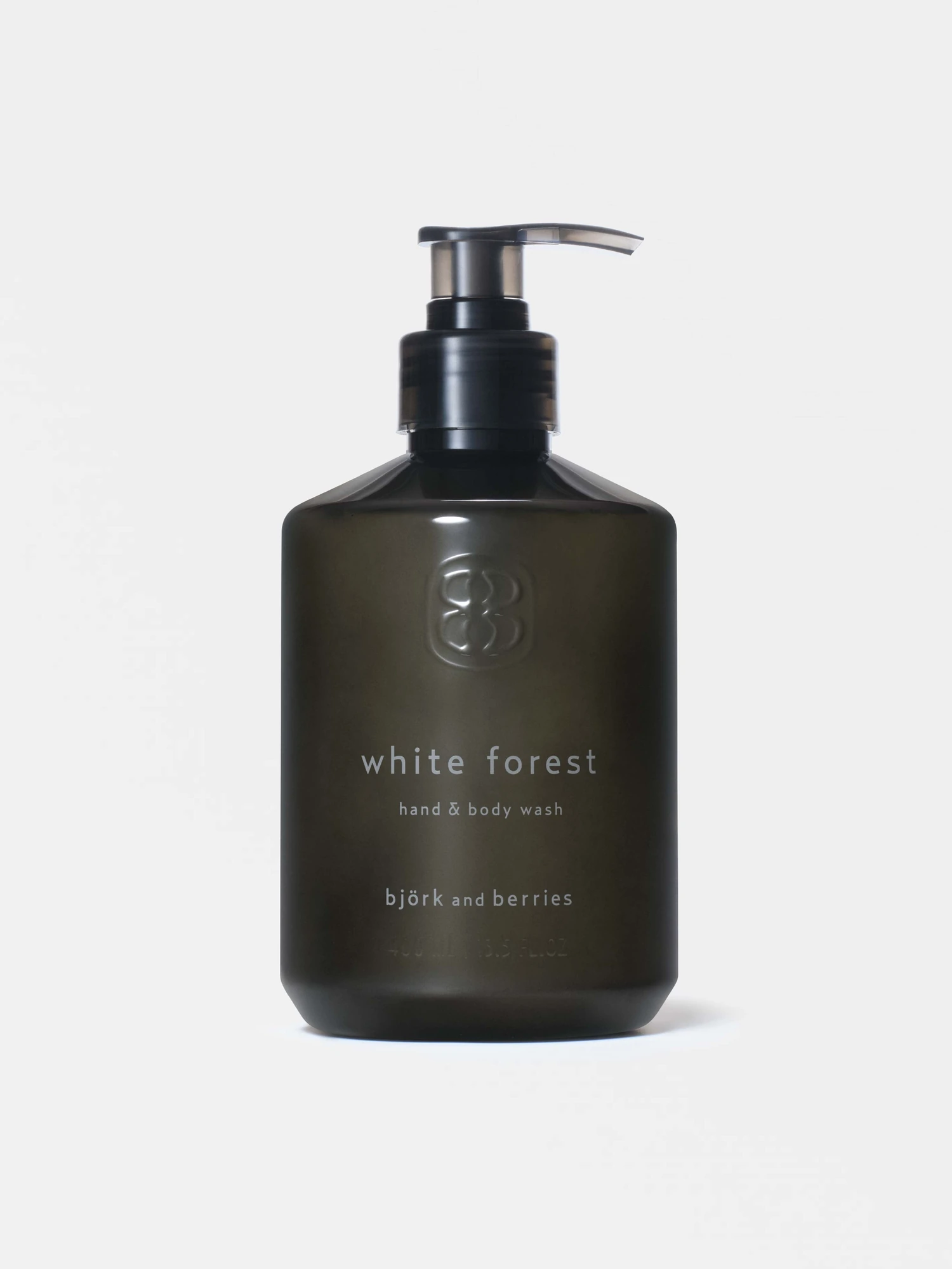 White Forest Hand & Body Wash — 400 ml · official Björk and Berries photograph