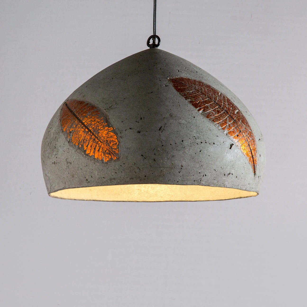 Copper Folio Domical Pendant Lamp · official Oorjaa photograph