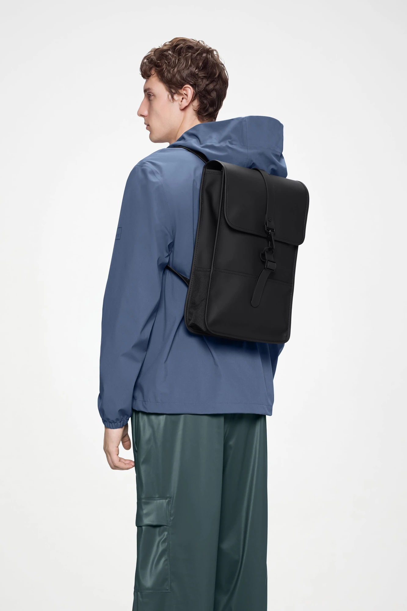 Backpack Mini — Black 12.5 L · official Rains photograph