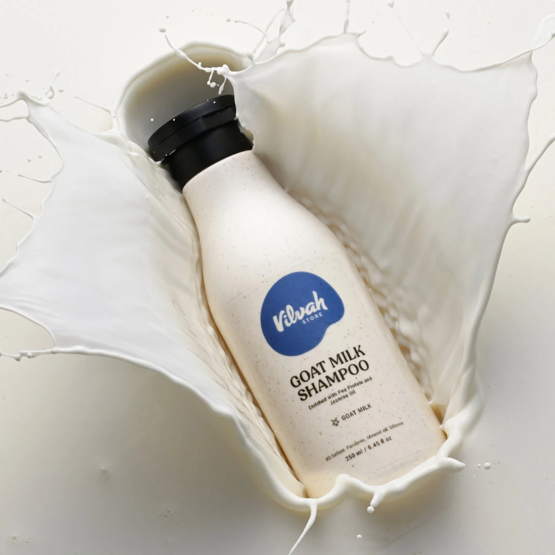 Goat Milk Shampoo — 250 ml · official Vilvah photograph