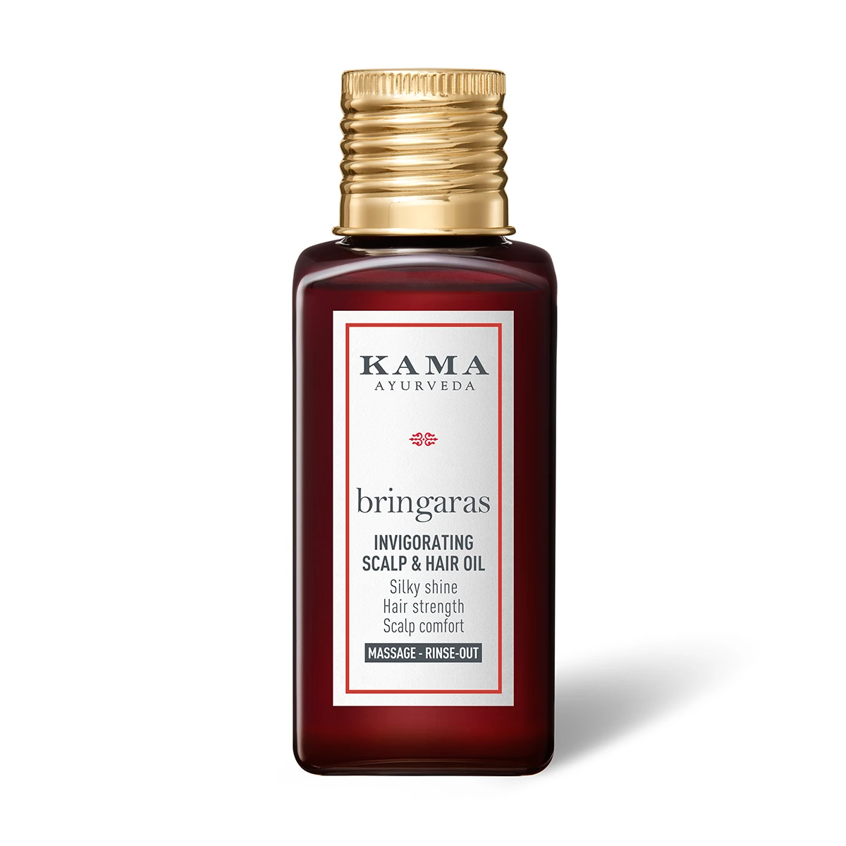 Bringaras Invigorating Scalp & Hair Oil — 50 ml · fotografía oficial Kama Ayurveda