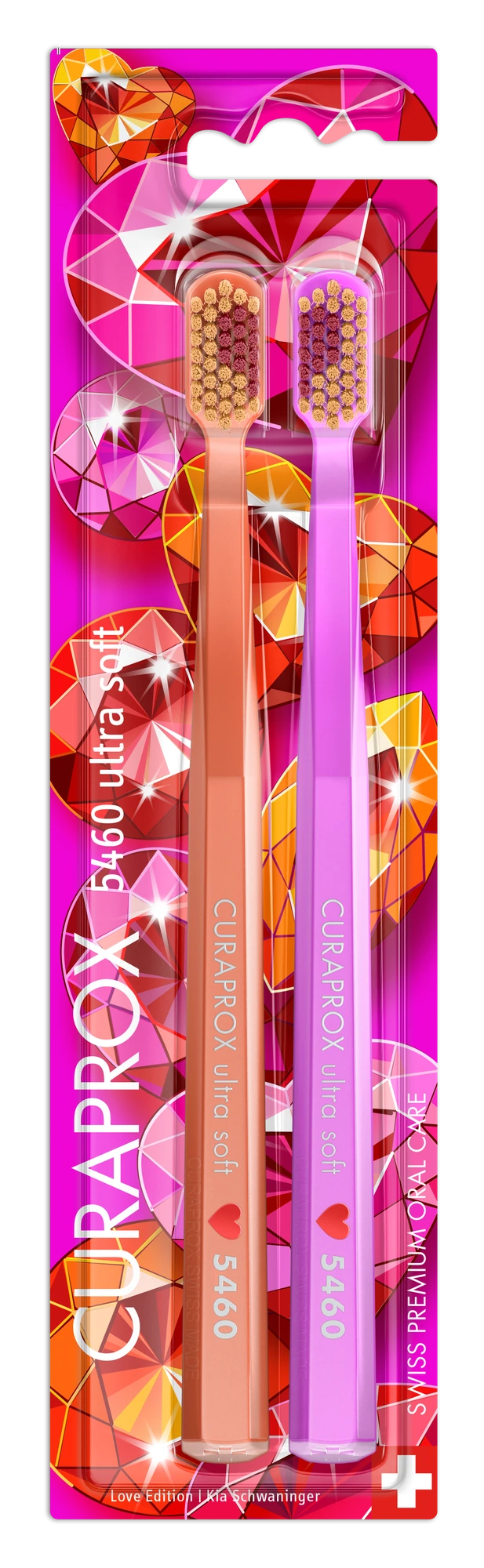 CS 5460 Ultra Soft Love Edition 2026 — duo · official Curaprox photograph