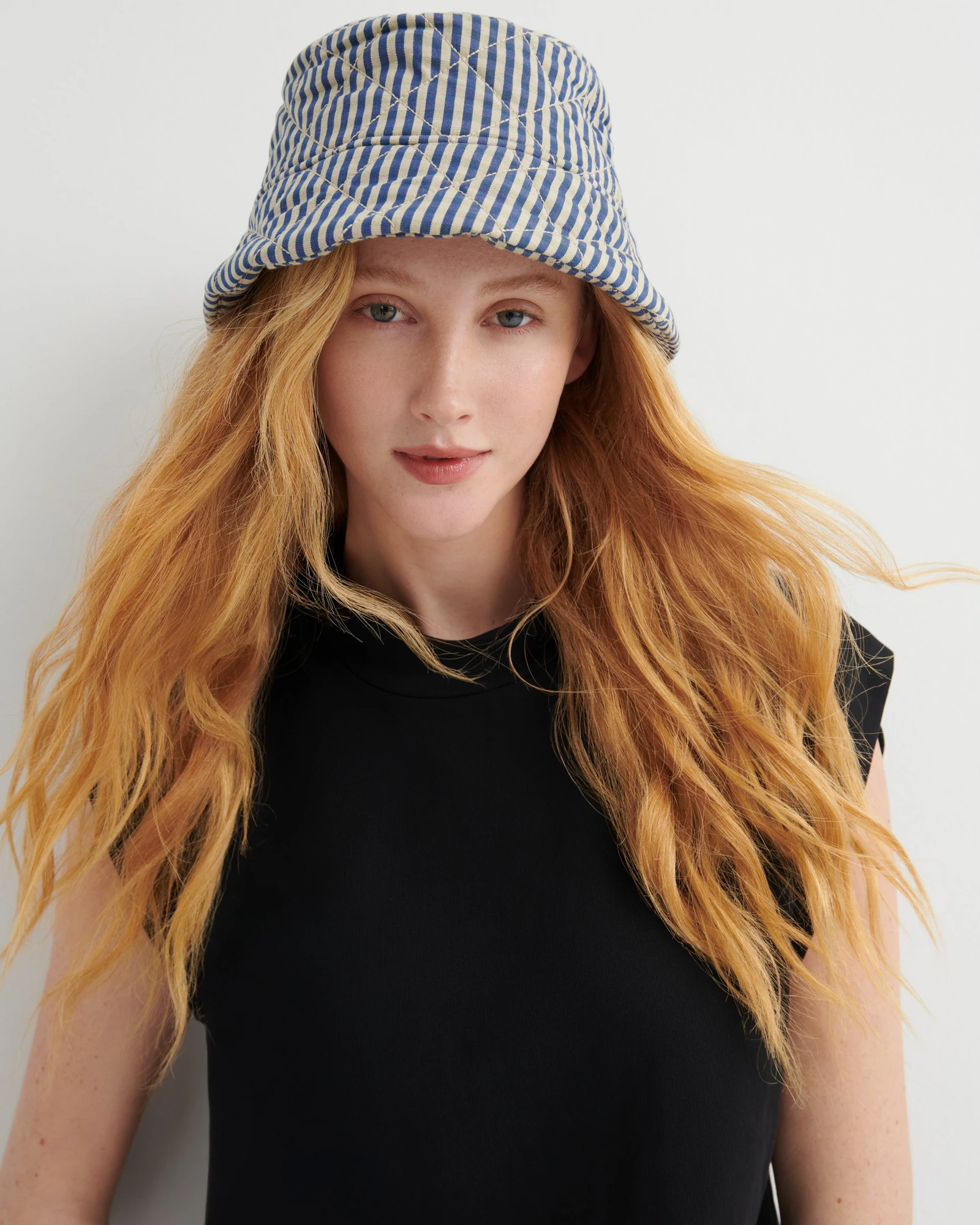 Quilter Hat — Landscape Check · official Kowtow photograph