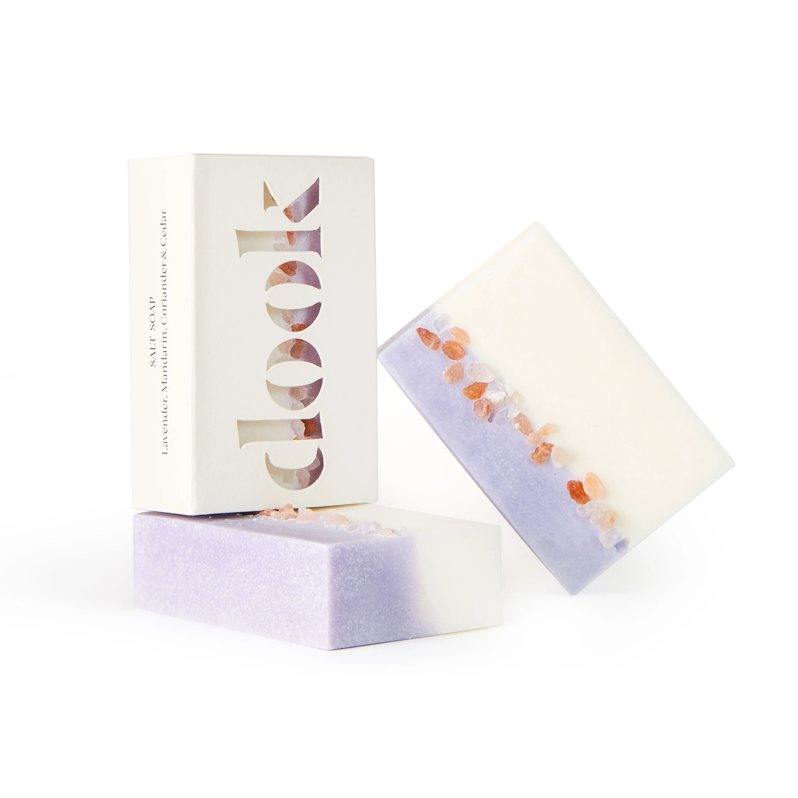 Lavender, Mandarin, Coriander & Cedar Salt Soap · fotografía oficial Dook