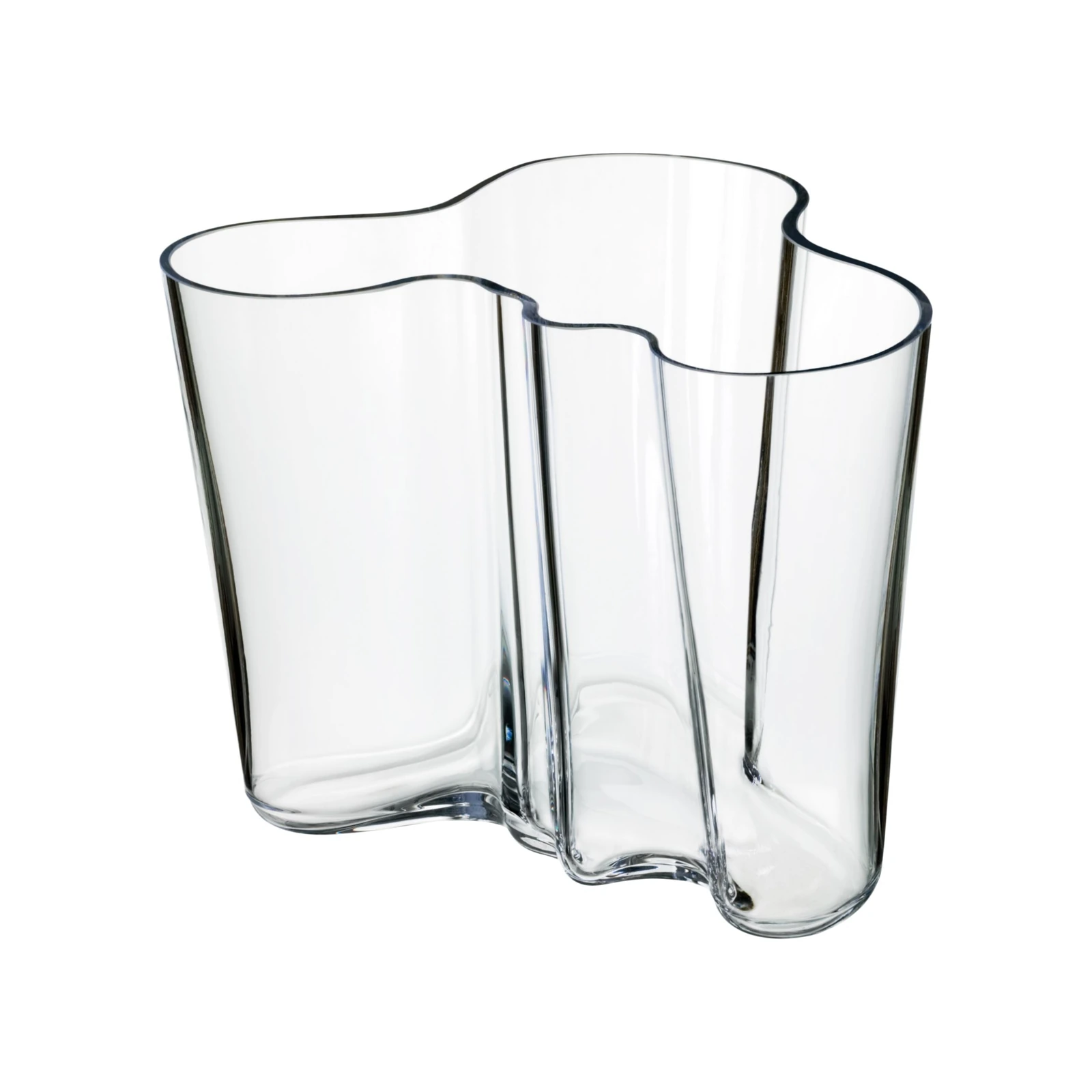 Alvar Aalto Vase — Clear, 160 mm · official Iittala photograph