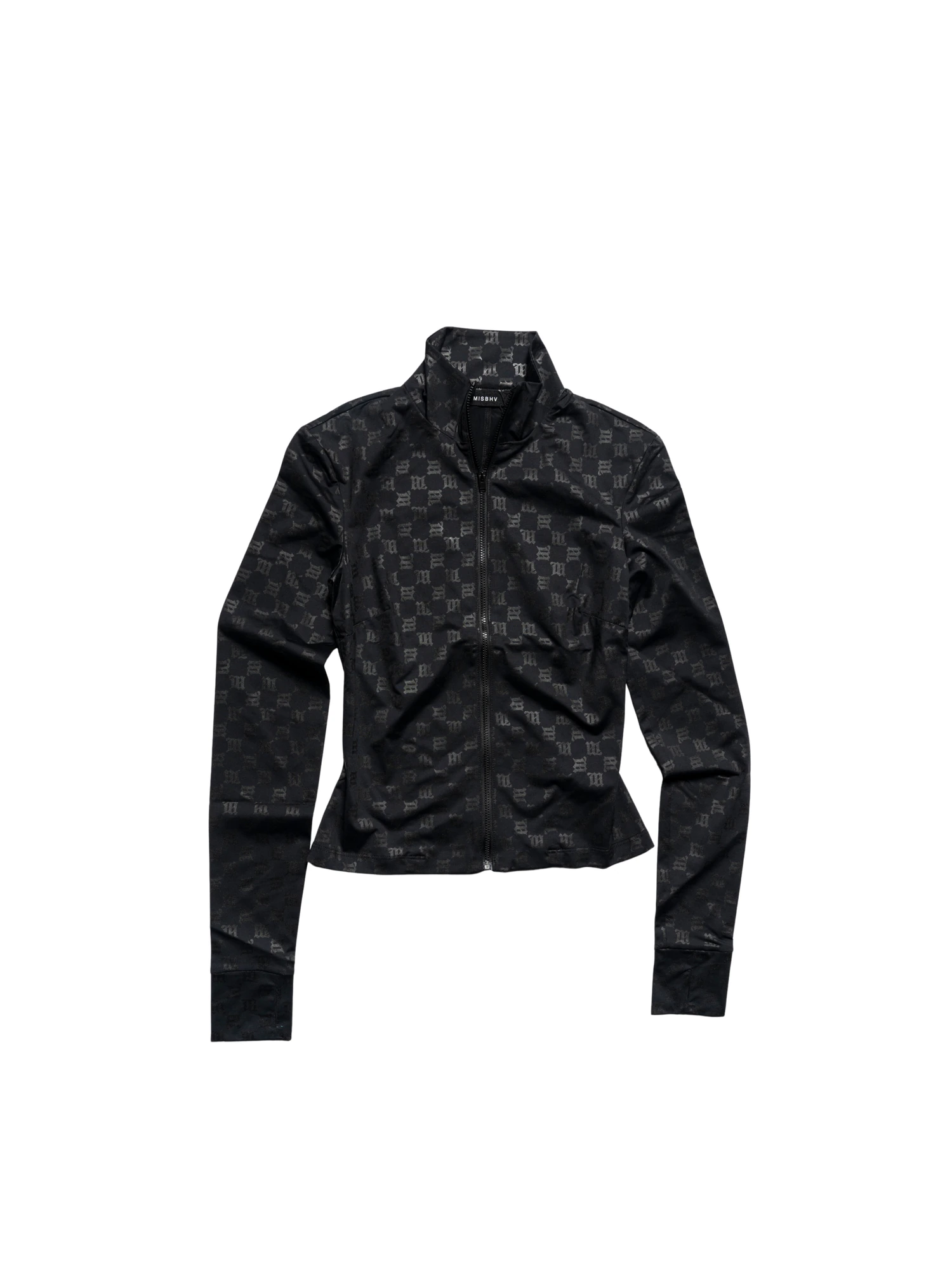 Monogram Zip Top — Black · official MISBHV photograph