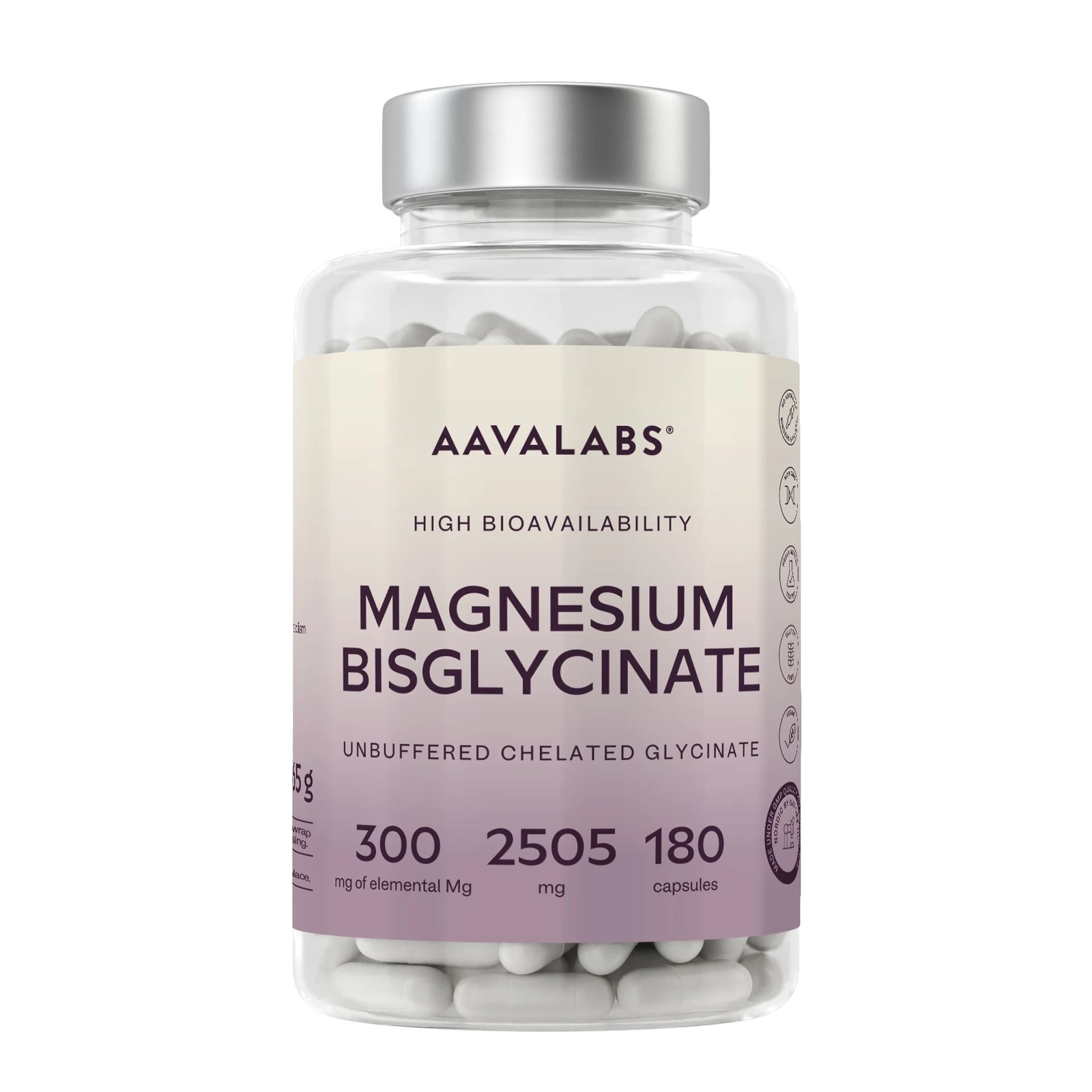 Magnesium Bisglycinate —180 capsules image officielle du produit