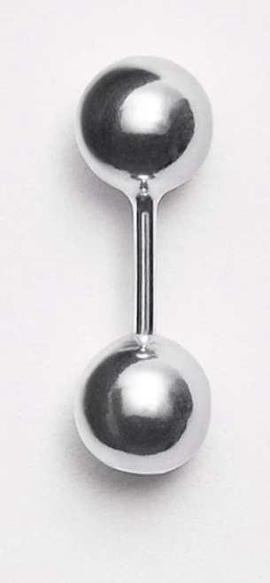 Pearl Earring Stud — Polished Silver official product image