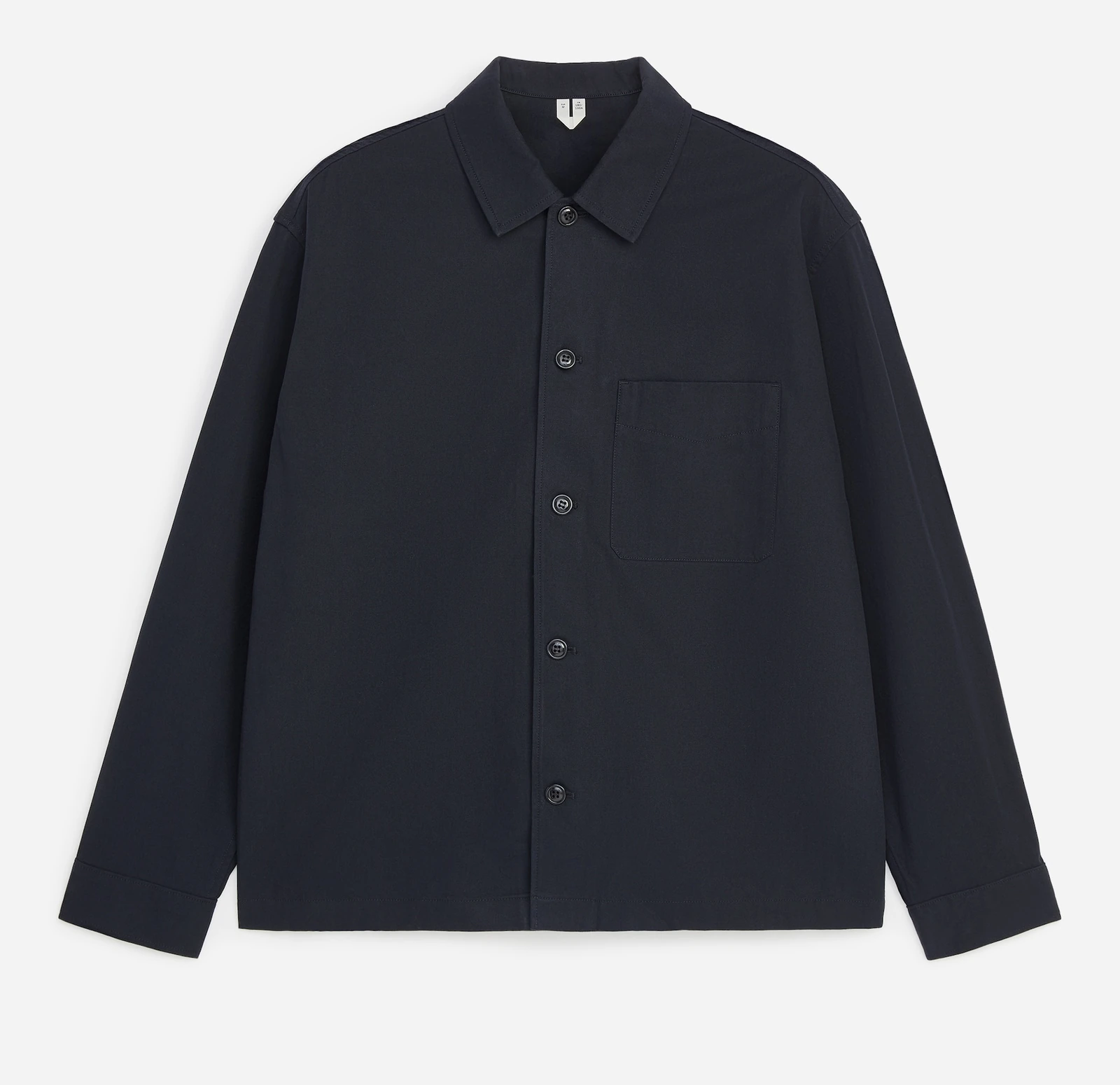 Cotton Overshirt — Dark Blue,1365170003 official product image