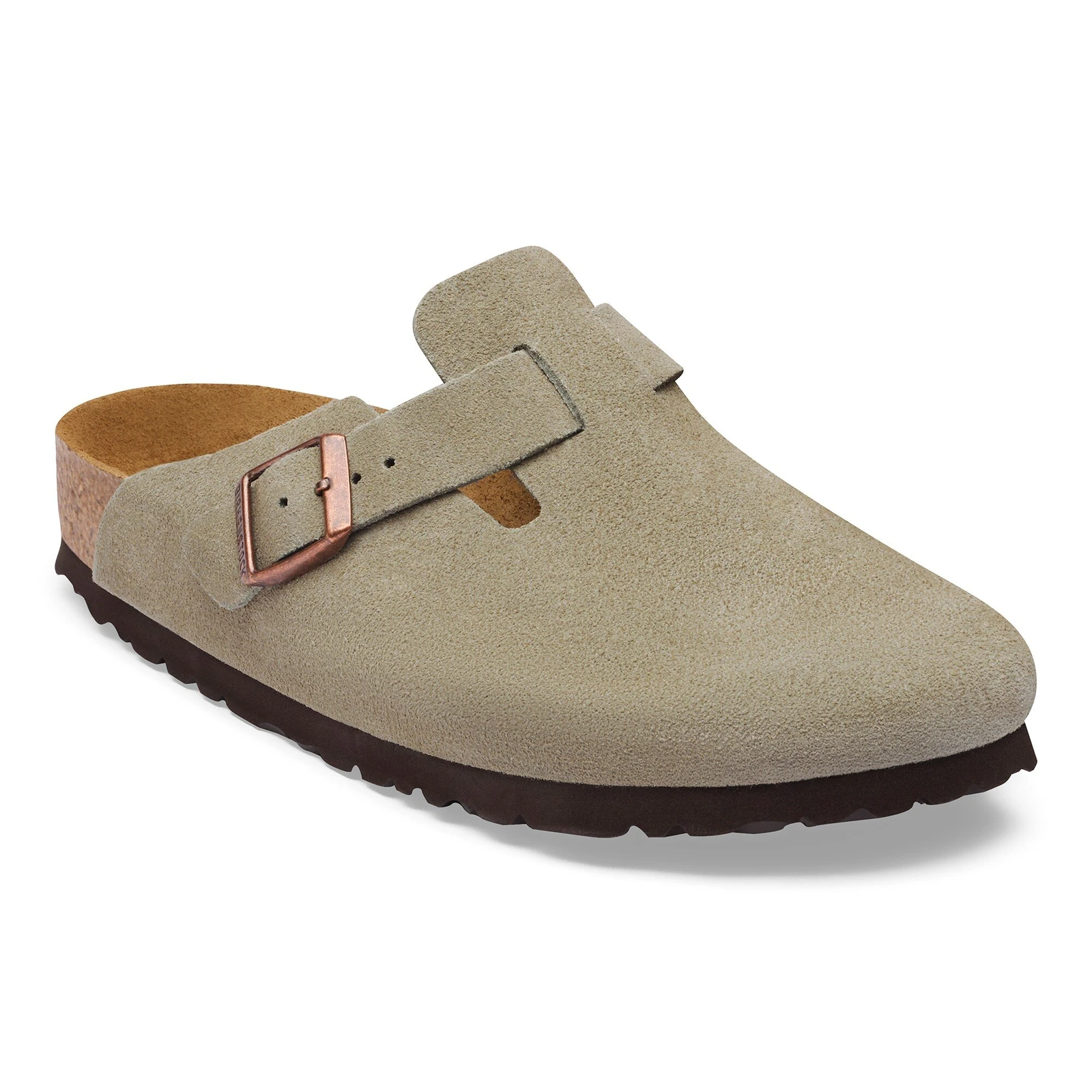 Boston Soft Footbed — Taupe Suede official product image