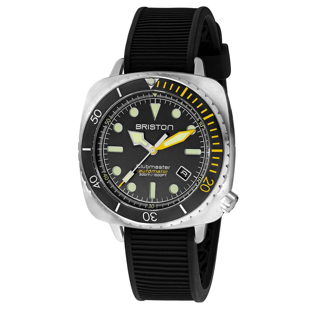 Clubmaster Diver Pro — Steel, Black / Yellow official product image