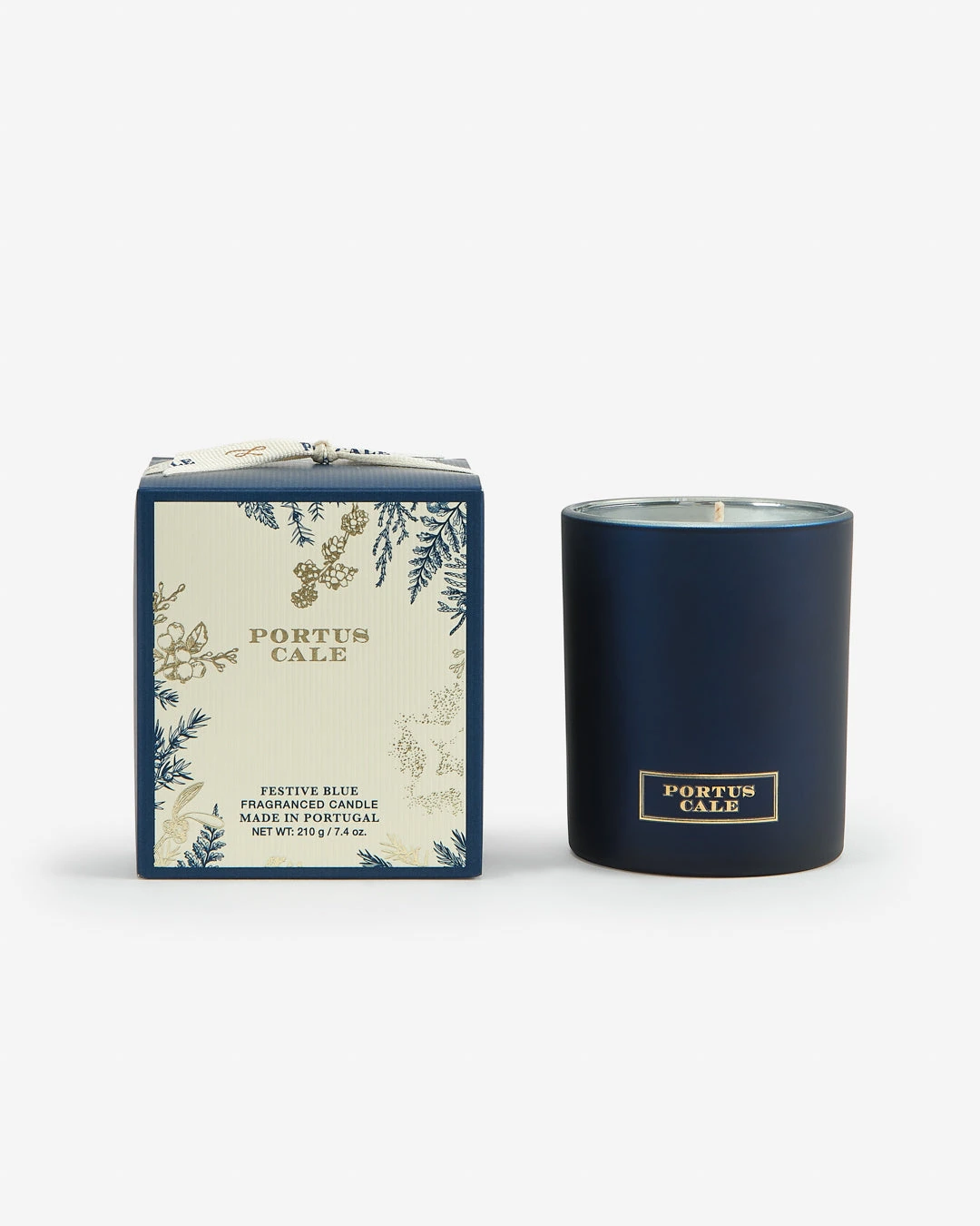Portus Cale Festive Blue Candle — 210 g official product image