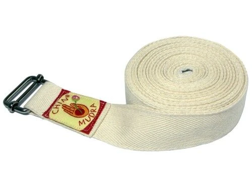 Traditional Iyengar Yoga Strap — Ecru,250 × 3 cm official product image