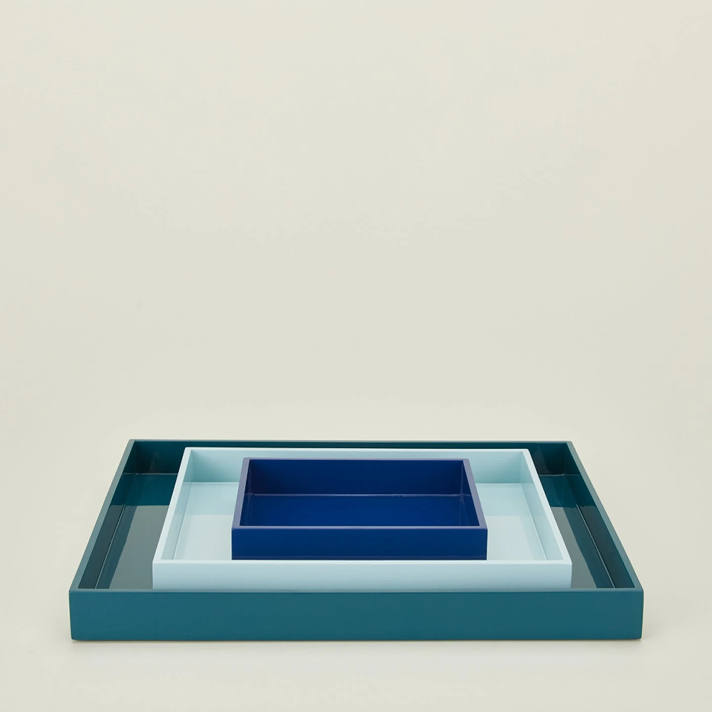 Essential Nested Trays — Blue, Set of 3 image officielle du produit