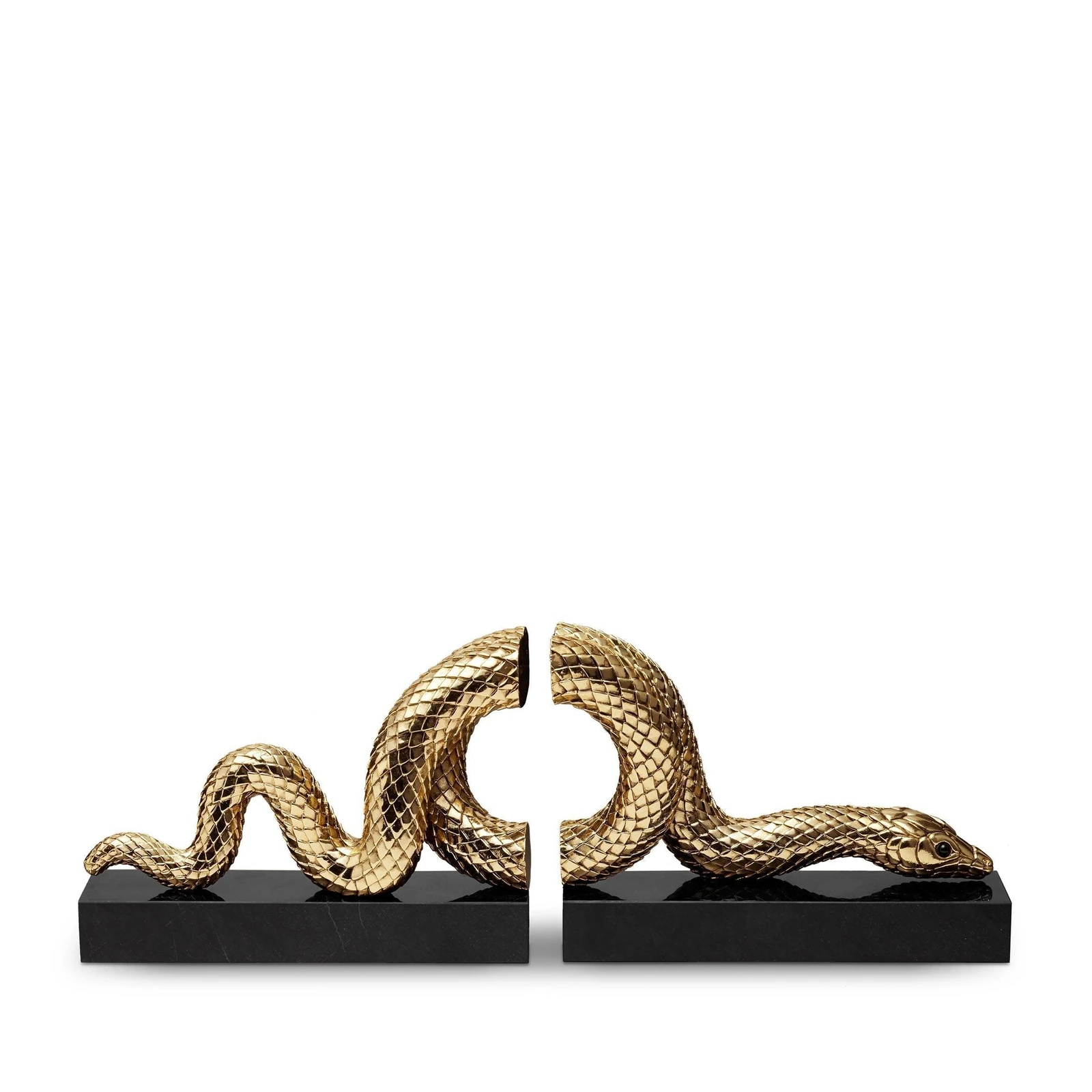 Snake Bookend Set — Gold, Pair official product image