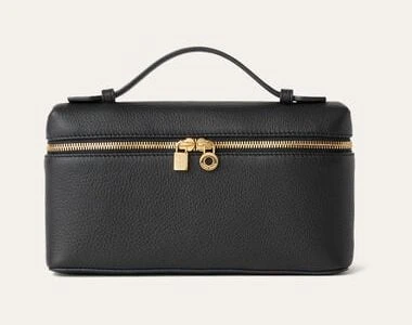 Extra Pocket L19 — Grained Calfskin, Black/Sun Gold official product image