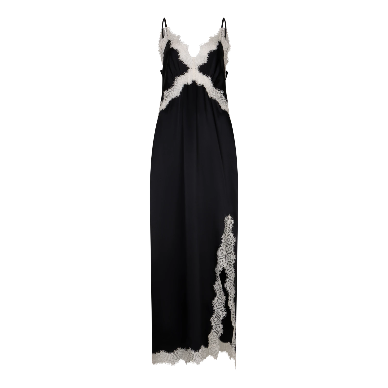 Mist Silk Maxi Dress — Black official product image