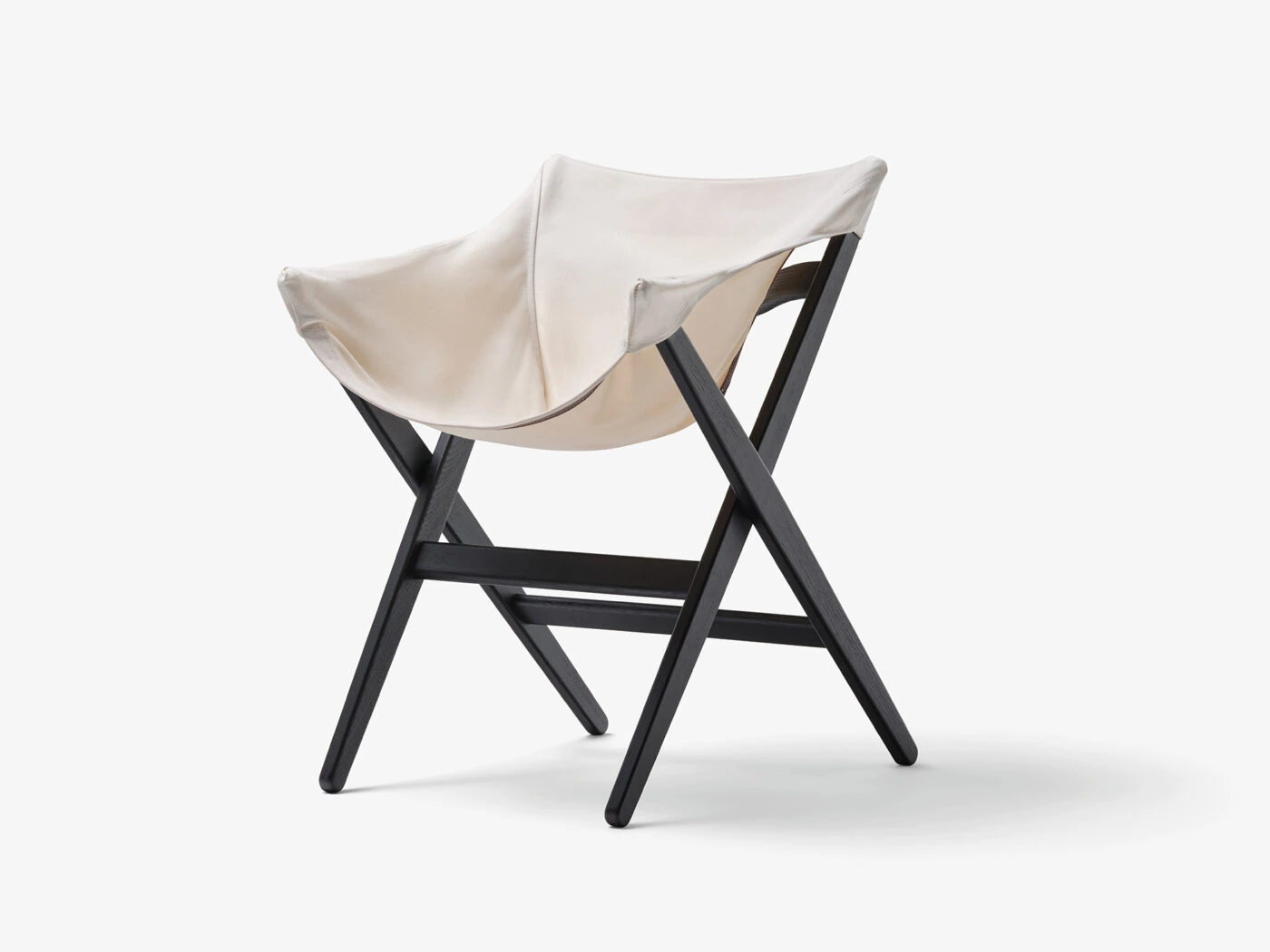 Fionda Chair — Black Ash, Natural Canvas official product image