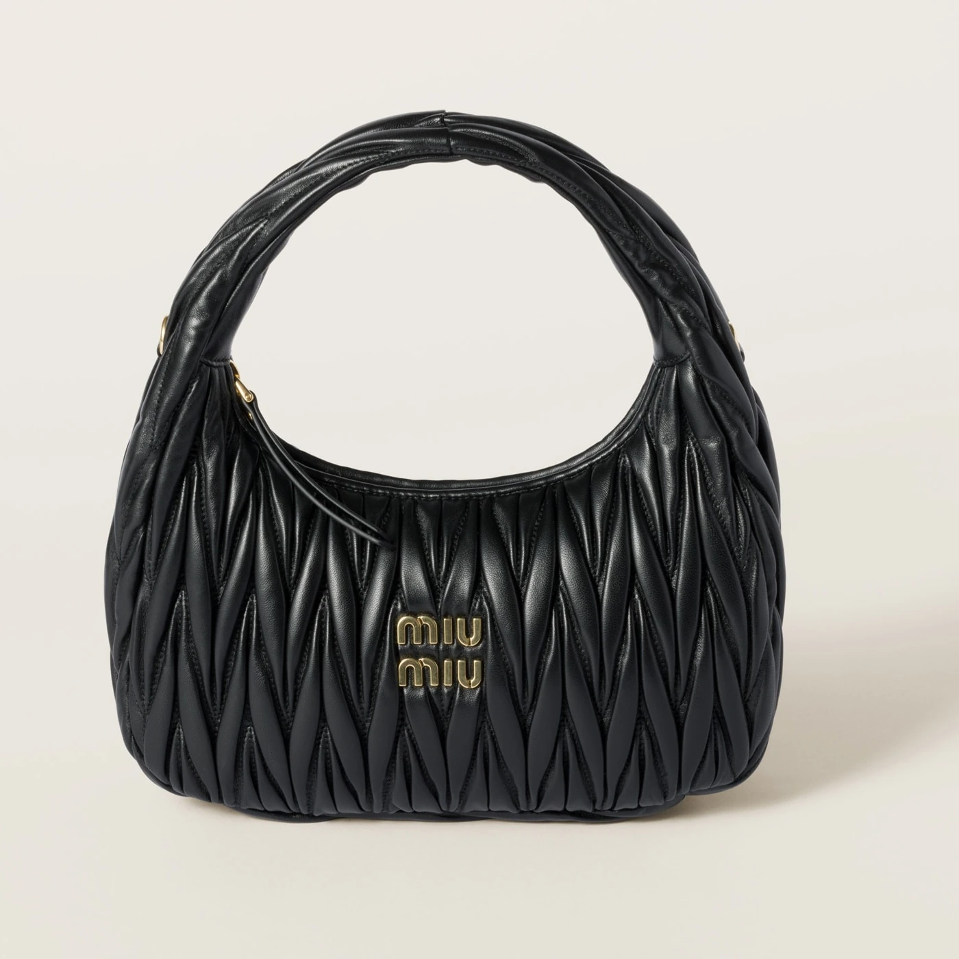Wander Hobo — Black Matelassé Nappa,5BC153 official product image
