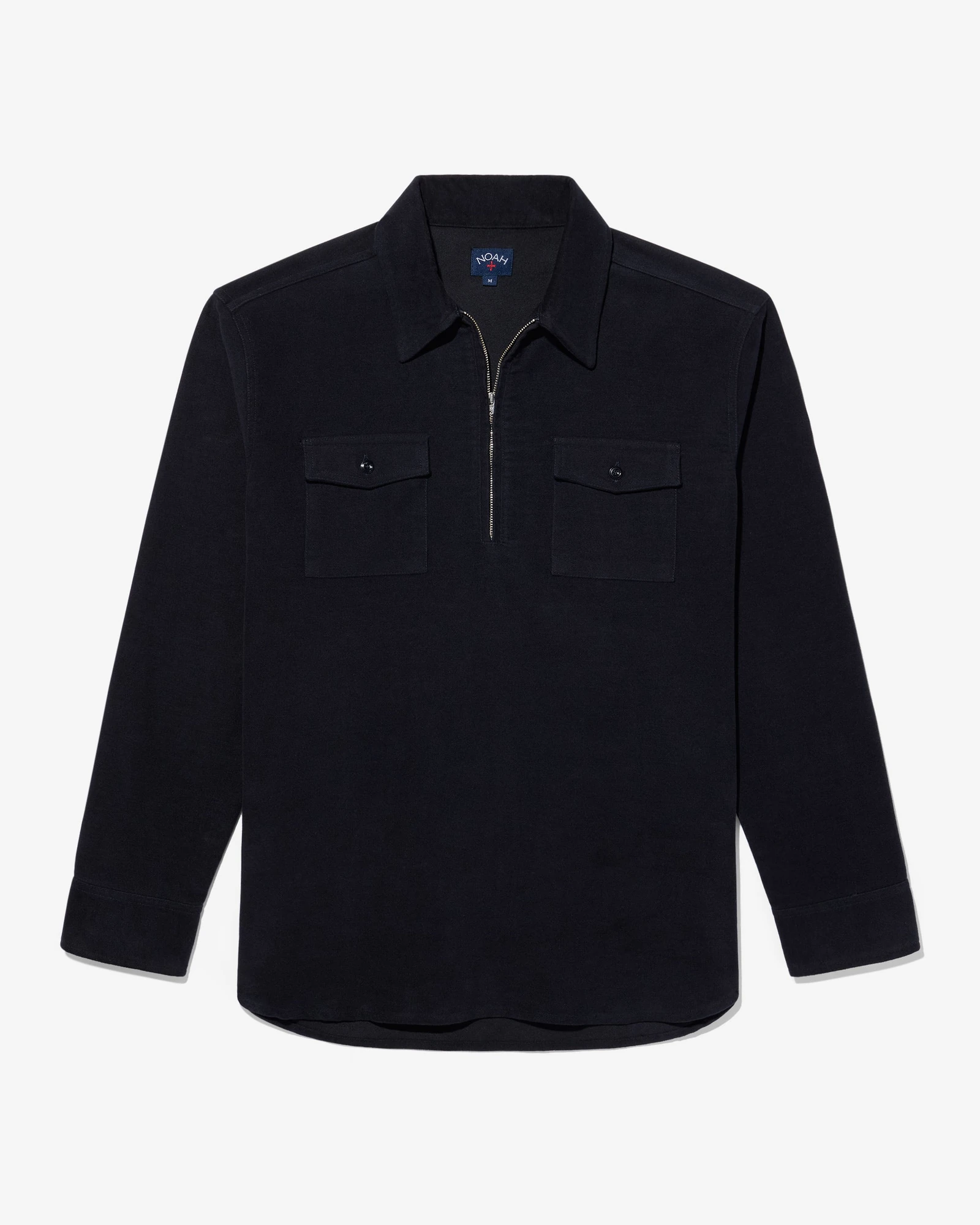 Moleskin Quarter-Zip Shirt — Dark Navy official product image
