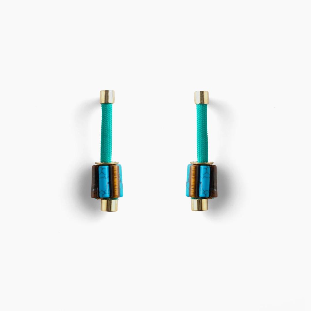 Nisaba Earrings — Aqua imagen oficial del producto