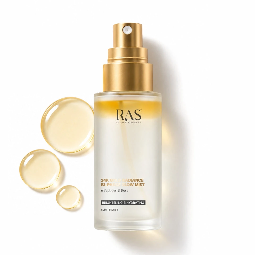 24K Gold Radiance Bi-Phase Serum Spray — Rose and 6 Peptides, 50 ml official product image