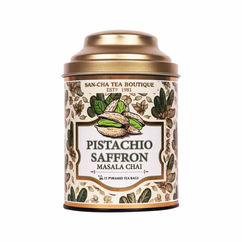 Pistachio Saffron Masala Chai — 15 Tea Bags imagen oficial del producto