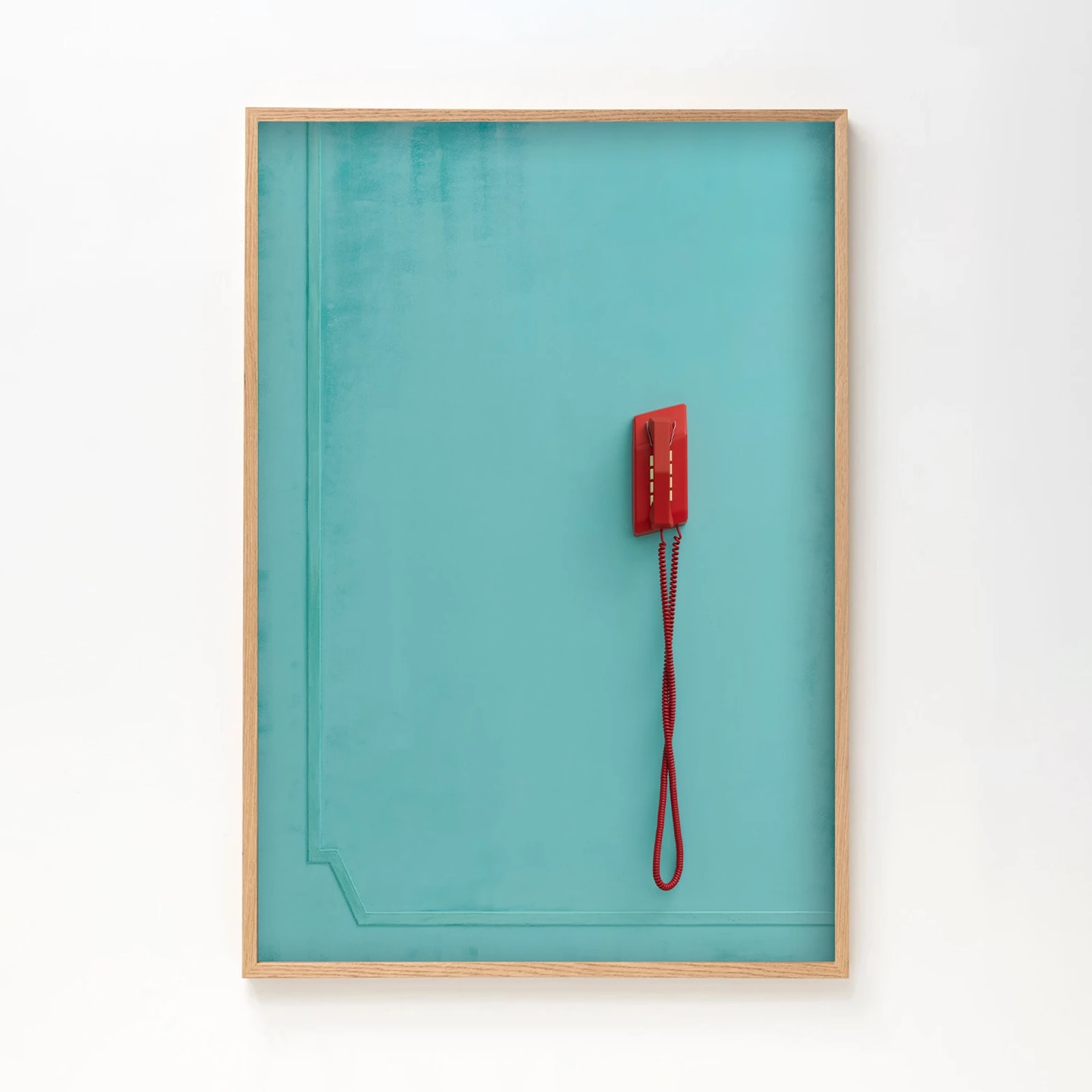 Red Telephone (Waiting) — Martin Boyce, Oak Frame image officielle du produit
