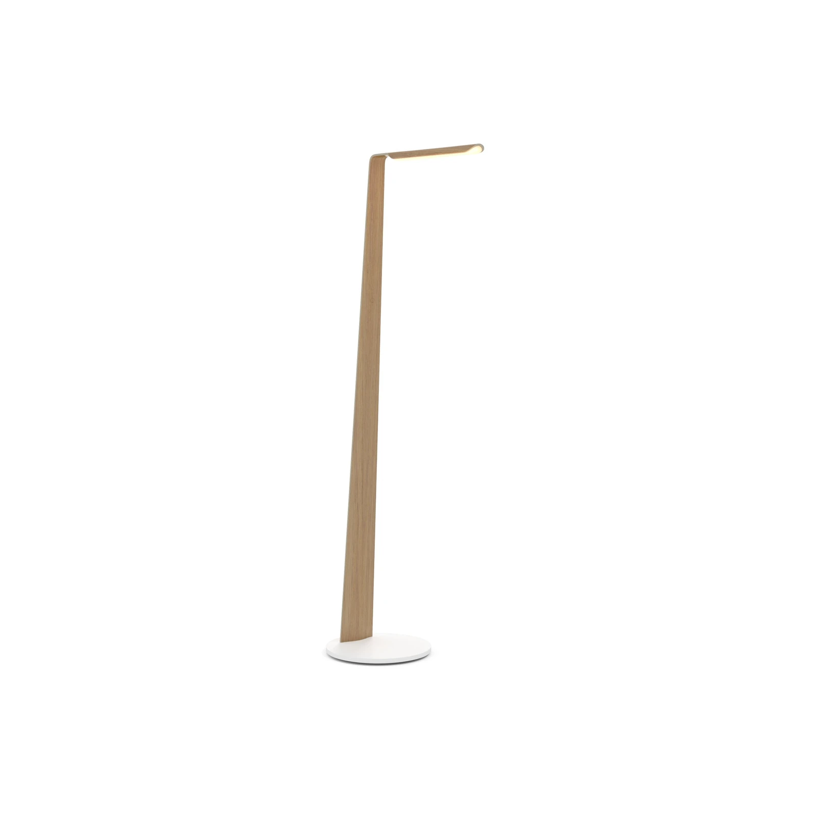 Swan Floor Lamp — Natural Wood image officielle du produit