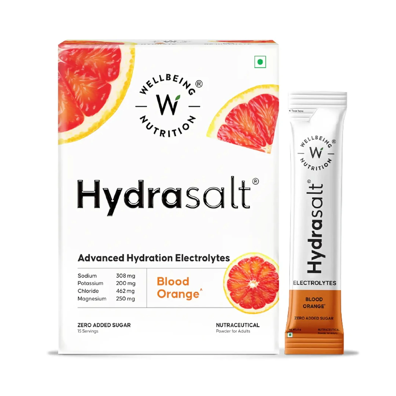 Hydrasalt Blood Orange — 15 Sachets imagen oficial del producto
