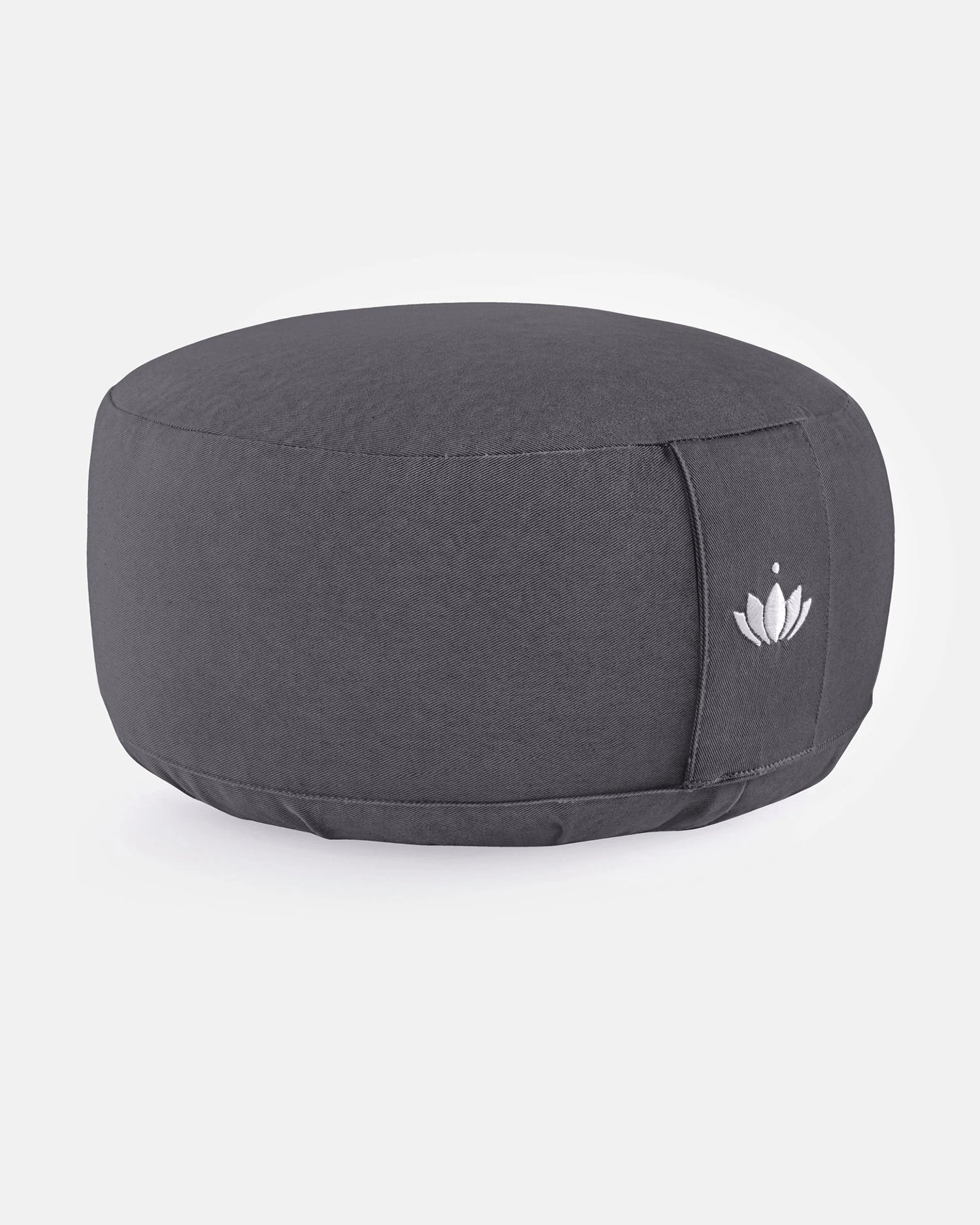 Lotus Meditation Cushion — Anthracite, 15 cm · official Lotuscrafts photograph