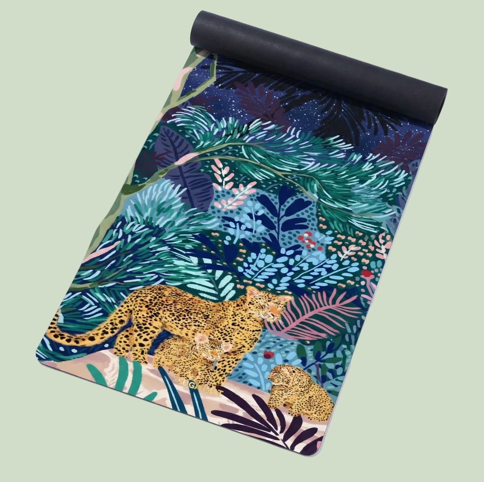 Spotted Savannah Suede Yoga Mat —3 mm · photographie officielle Sugarmat