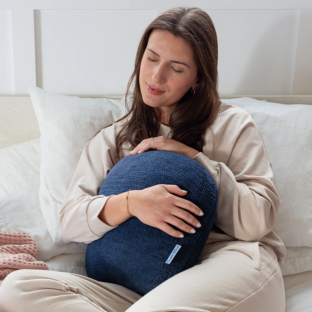 Original Weighted Pillow · Blueberry · Small 6 lb · official Quiet Mind photograph