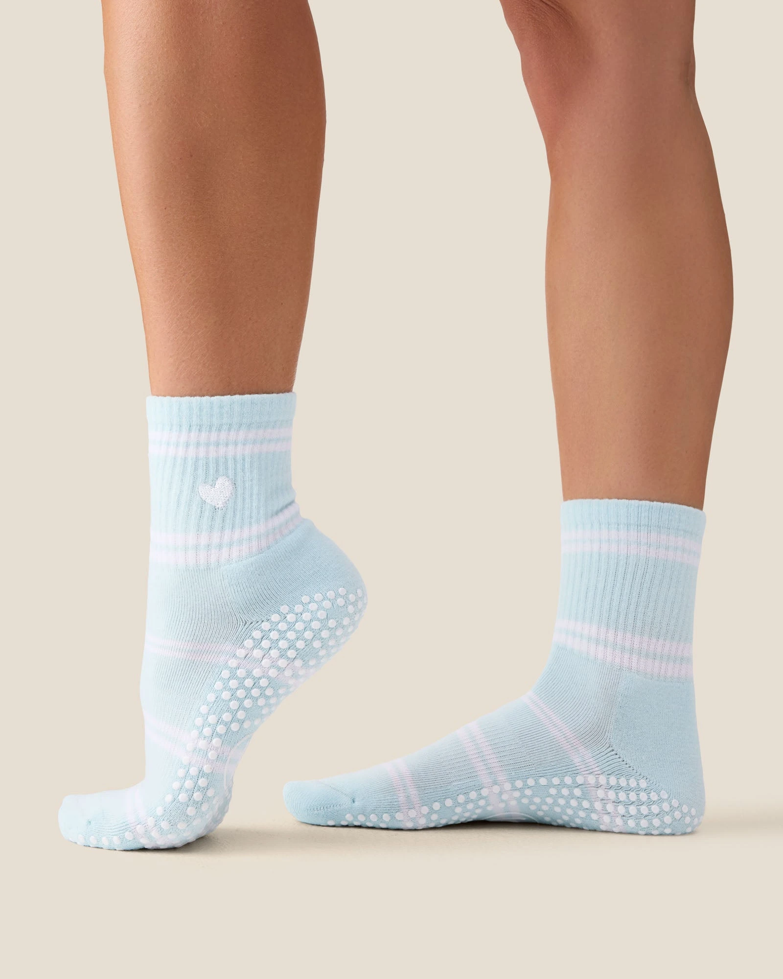 Crew Grip Socks · Candy Stripe Ice Blue · S · official MoveActive photograph