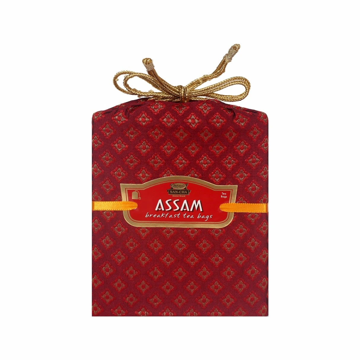 Assam English Breakfast Tea — 50 bolsitas, Original Cloth Bag · fotografía oficial Sancha Tea Boutique
