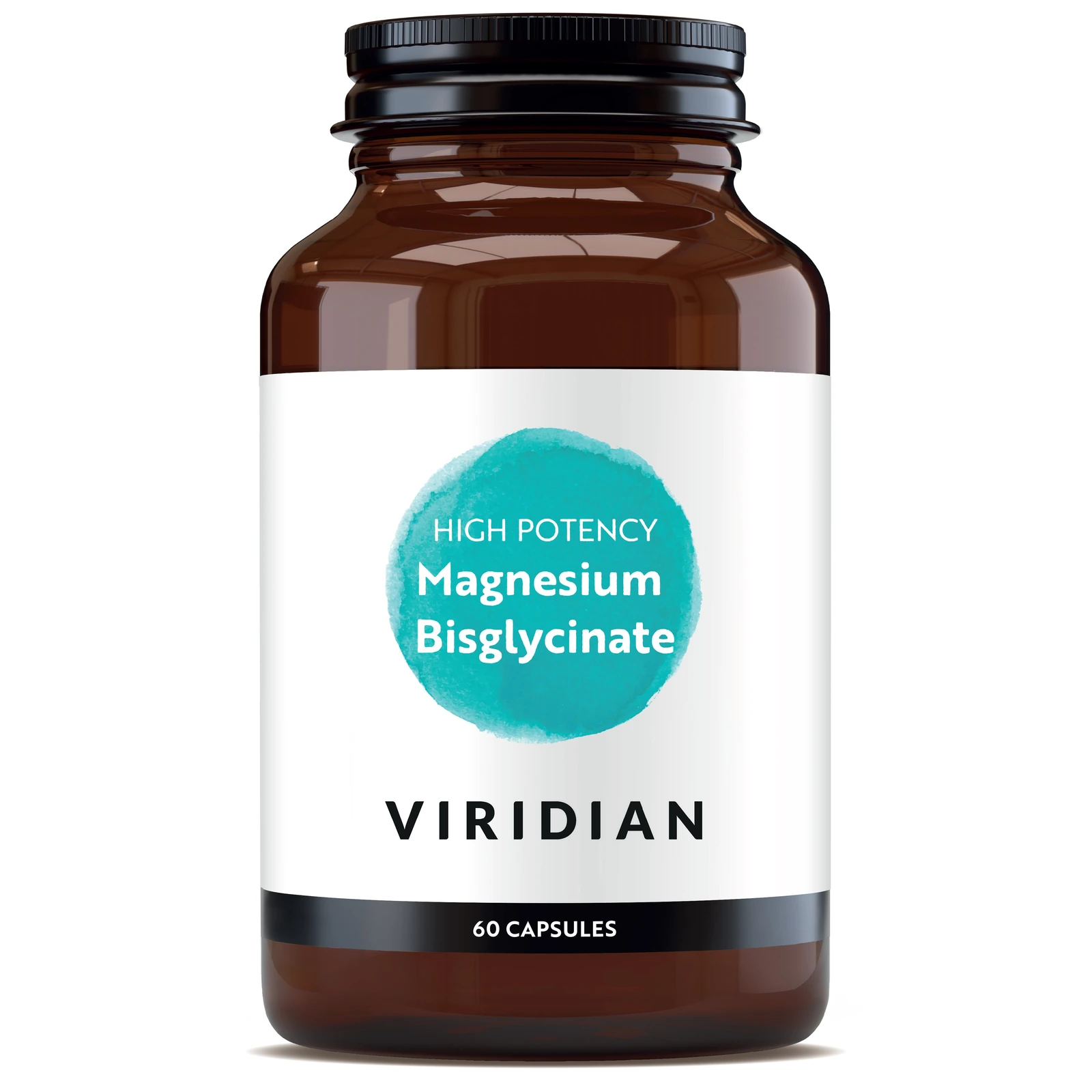 High Potency Magnesium Bisglycinate · 60 capsules · official Viridian photograph